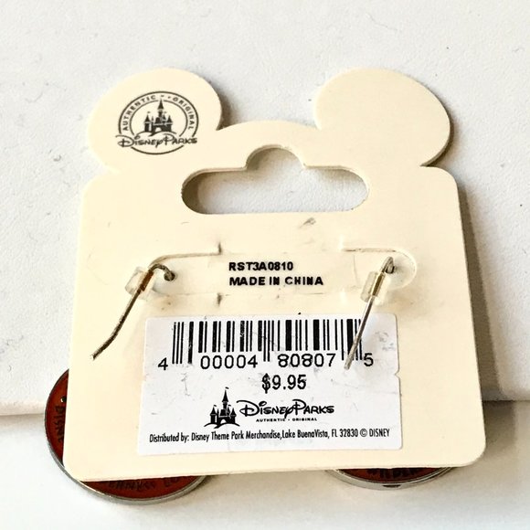 Vintage Disney Wilderness Lodge Earrings Charm Humphrey Bear Mickey Mouse - Picture 3 of 5